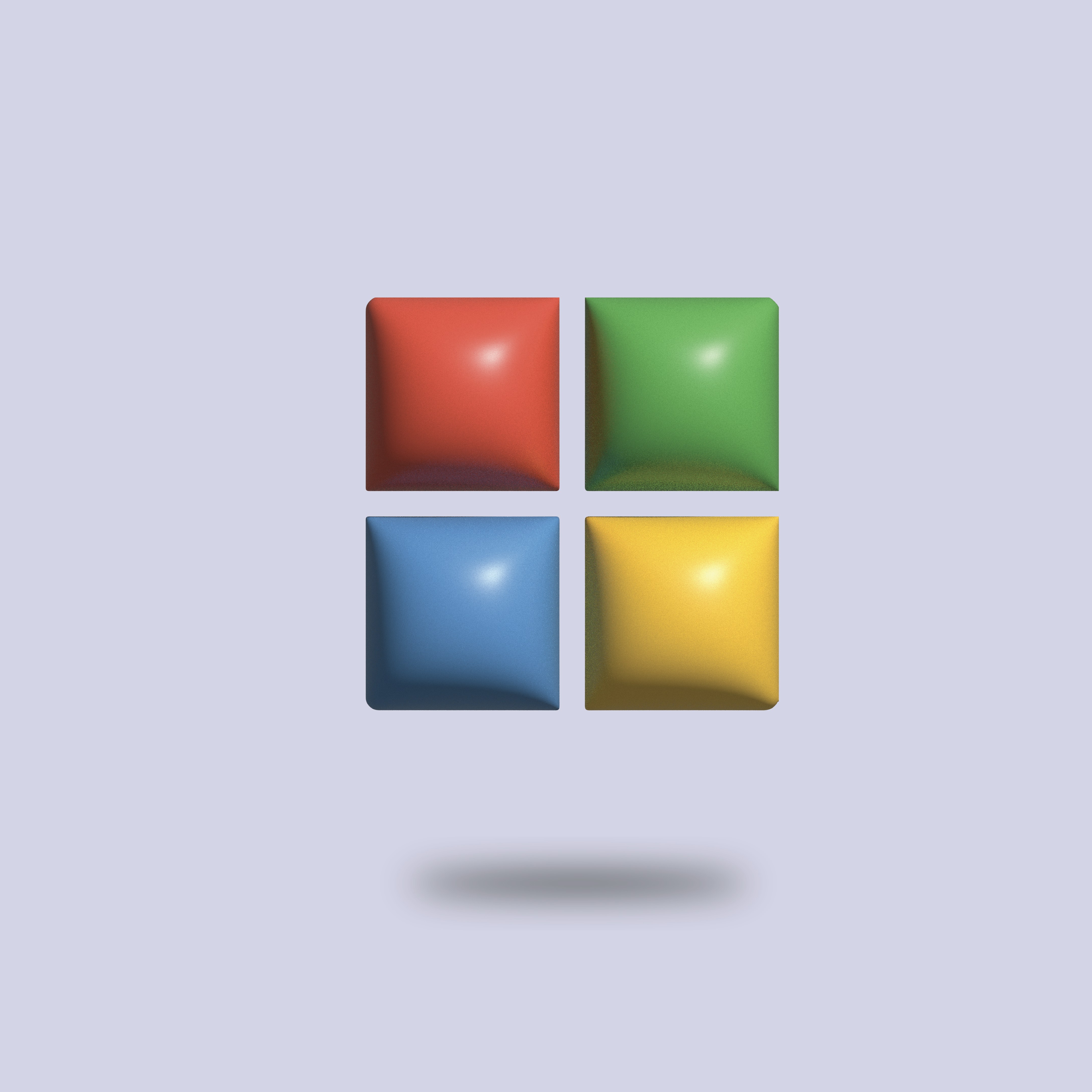 Microsoft logo inflated desing